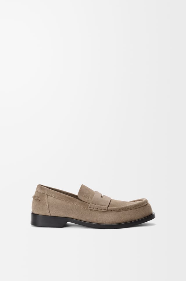 LOEWE Bobine loafer in suede calfskin