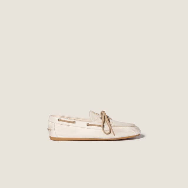 Miu Miu Canvas Deck shoes