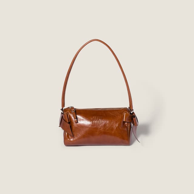 Miu Miu Shiny leather pouch