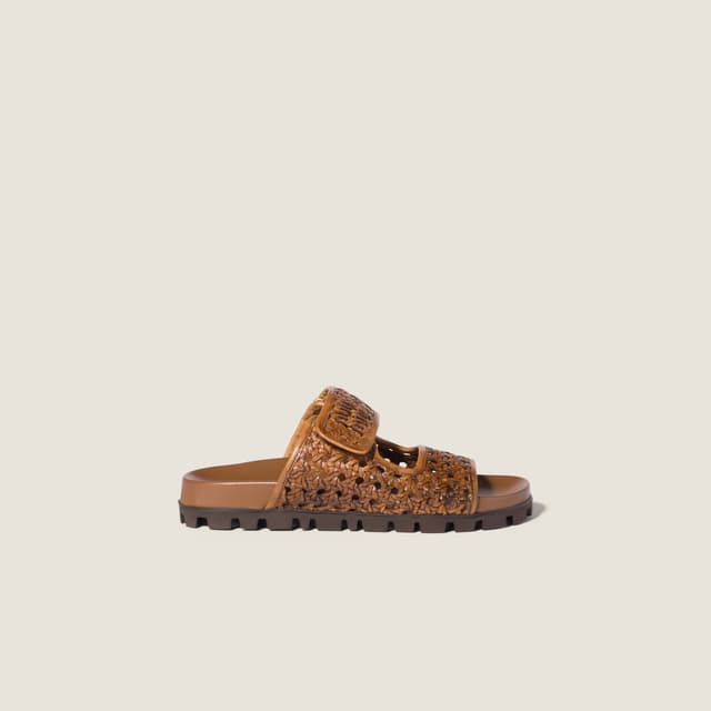 Miu Miu Woven leather sandals