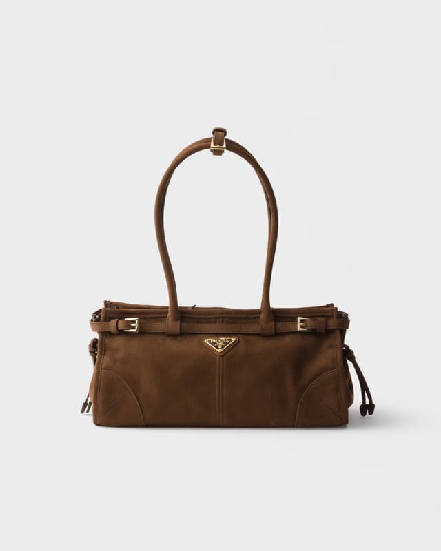 Prada Prada Bonnie medium nubuck leather handbag