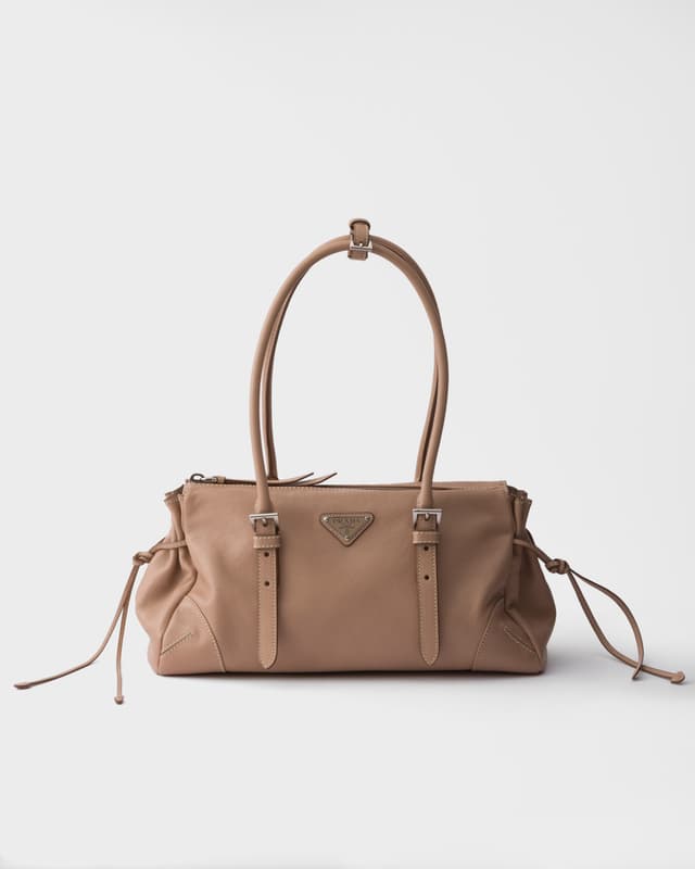 Prada Prada Bonnie medium antiqued leather tote bag