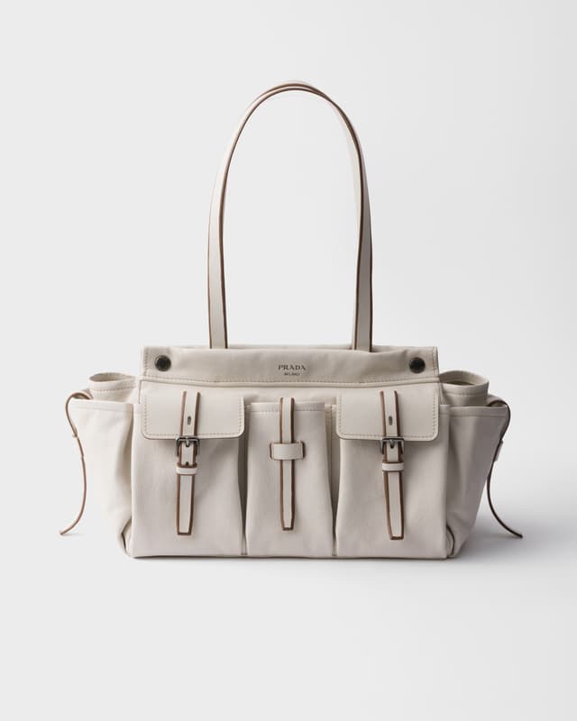Prada Prada Route large leather tote bag