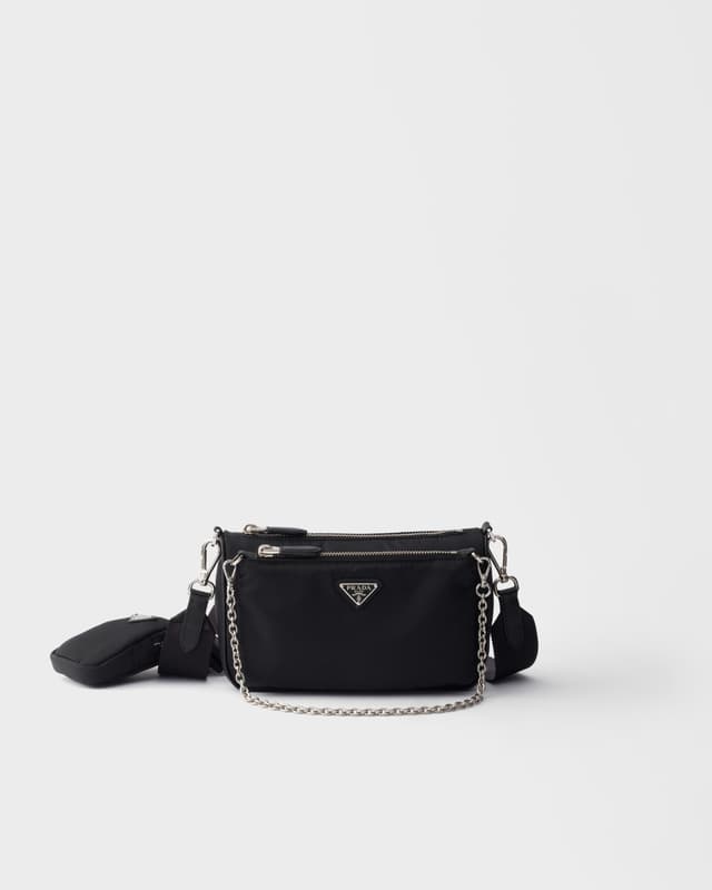 Prada Re-Nylon and Saffiano leather mini shoulder bag