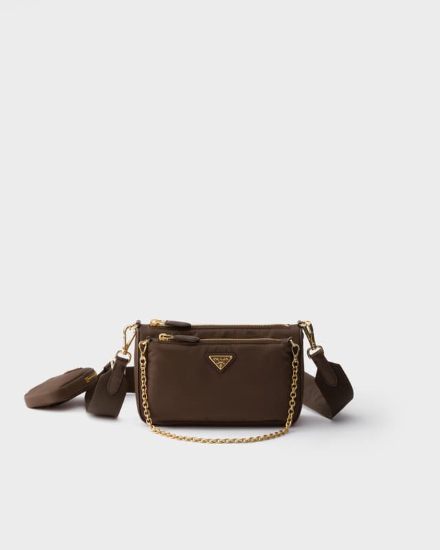 Prada Re-Nylon and Saffiano leather mini shoulder bag
