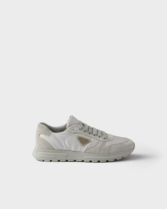 Prada Prax 2.0 Re-Nylon and suede sneakers