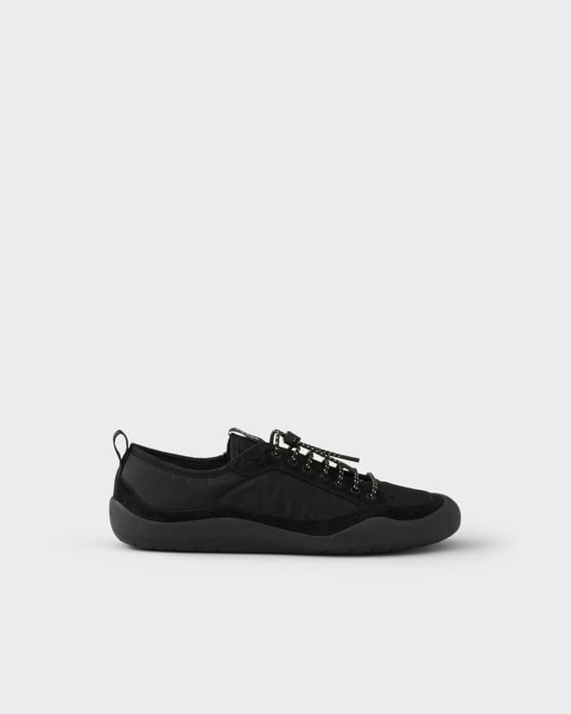 Prada Speedrock Re-Nylon and suede sneakers