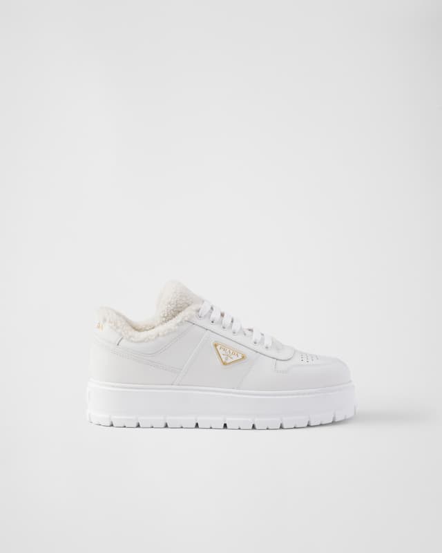Prada Leather laced sneakers