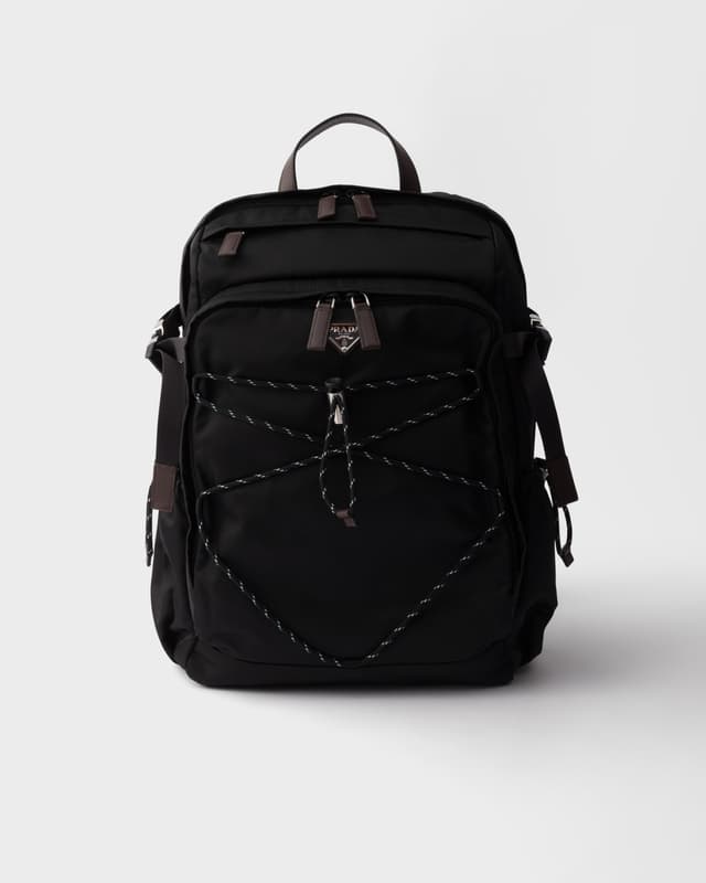Prada Prada Speedrock Re-Nylon and leather backpack