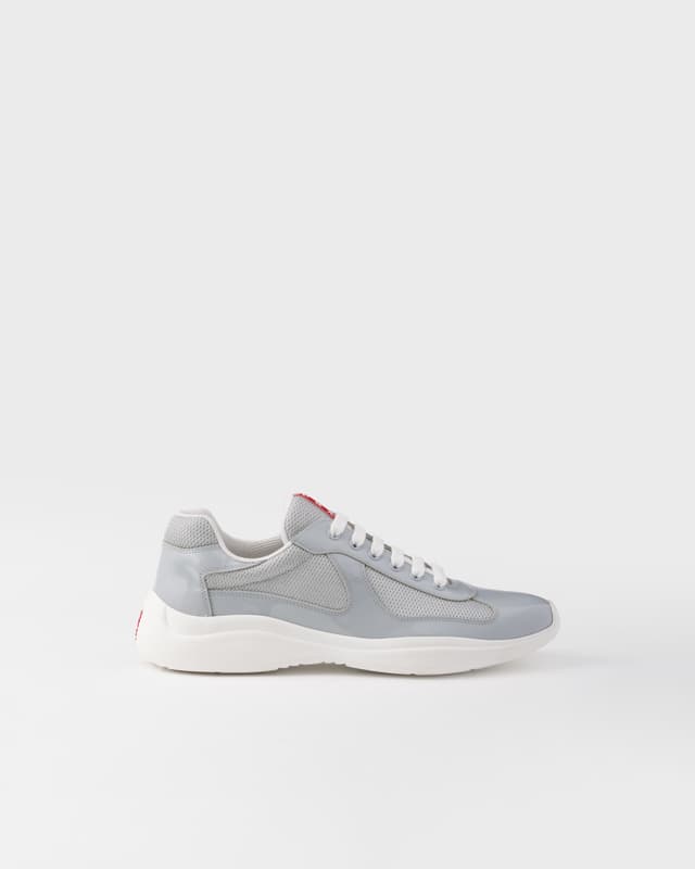 Prada Patent leather and technical fabric Prada America's Cup sneakers