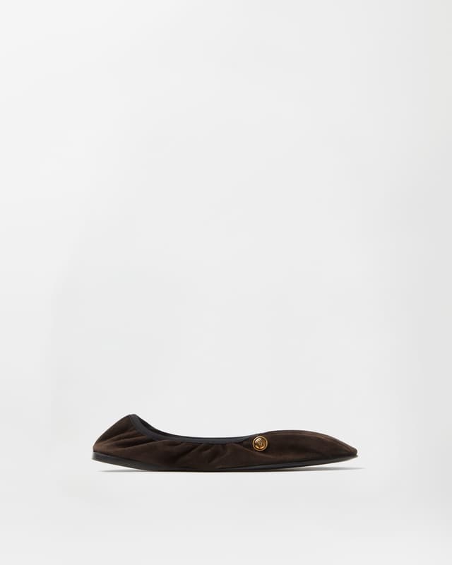 Versace guanto suede ballerinas