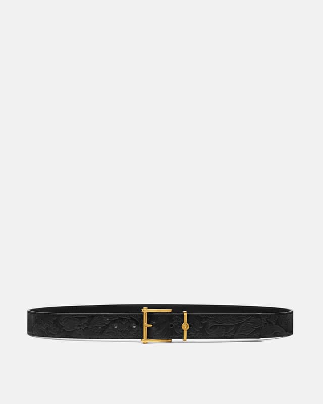 Versace barocco leather belt 1.2