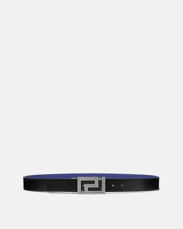 Versace greca leather reversible belt 3.5 cm