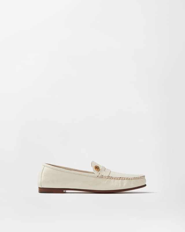 Versace guanto leather loafers