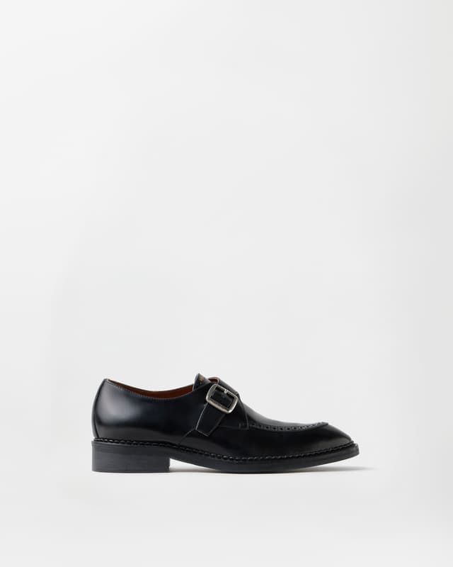 Versace primo leather monkstraps
