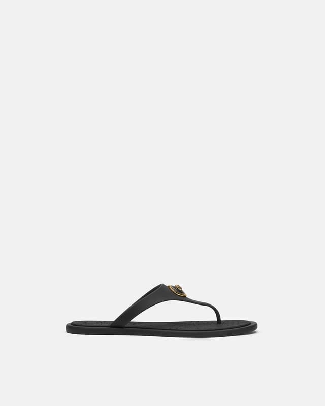 Versace alia rubber flat sandals