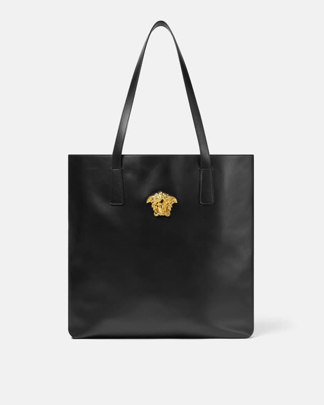 Versace la medusa leather tote