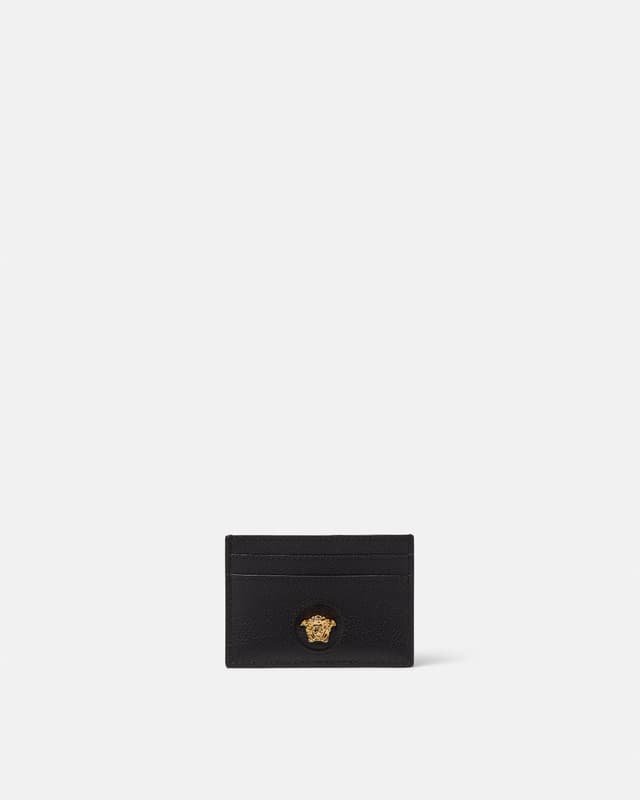 Versace la medusa leather card holder