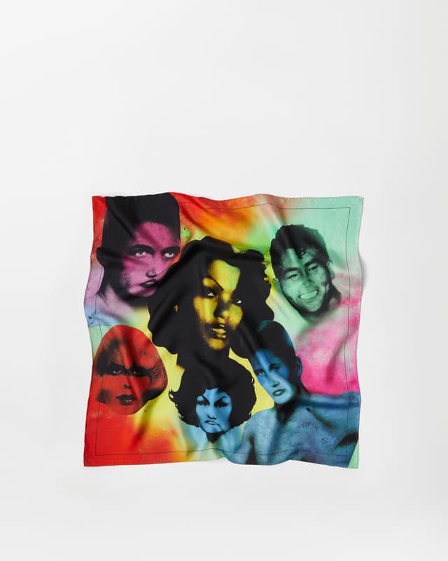 Versace printed silk twill scarf 70 cm