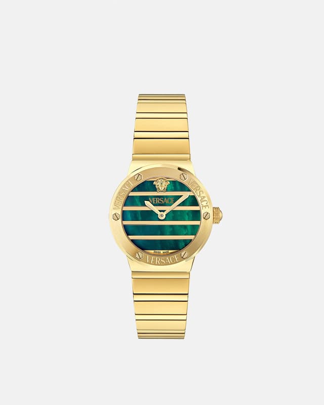 Versace greca logo pearl watch
