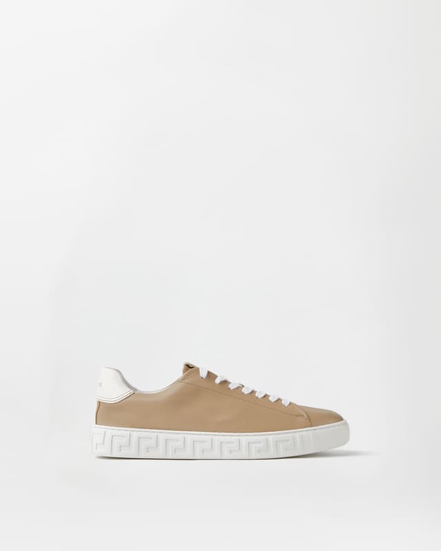 Versace greca leather sneakers