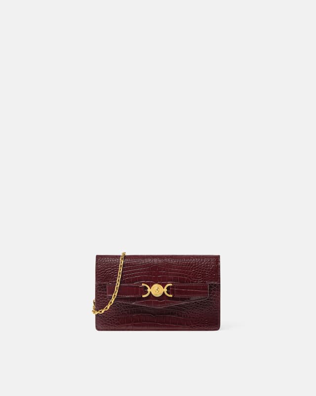 Versace medusa 95 croc-effect clutch
