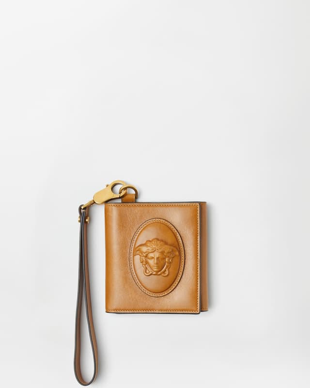 Versace roomy leather wallet
