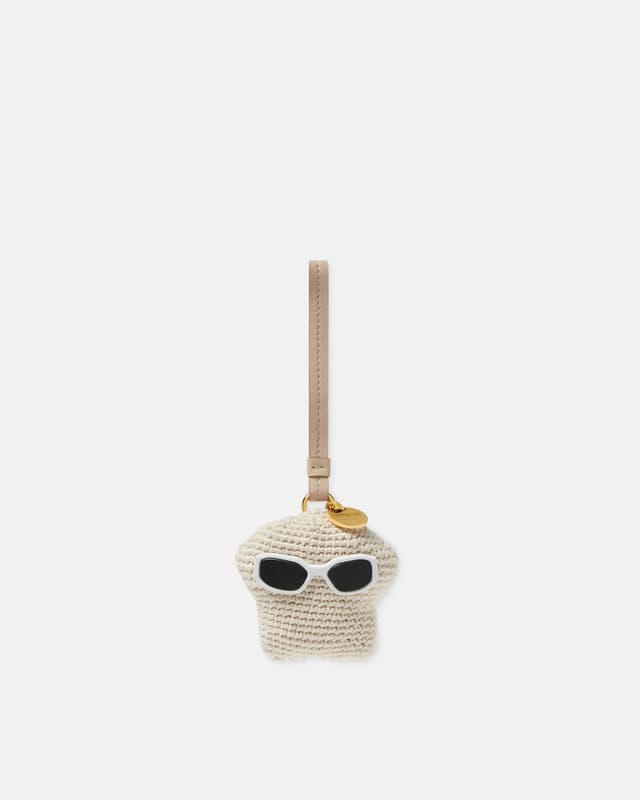 Versace medusa fluffy crochet charm