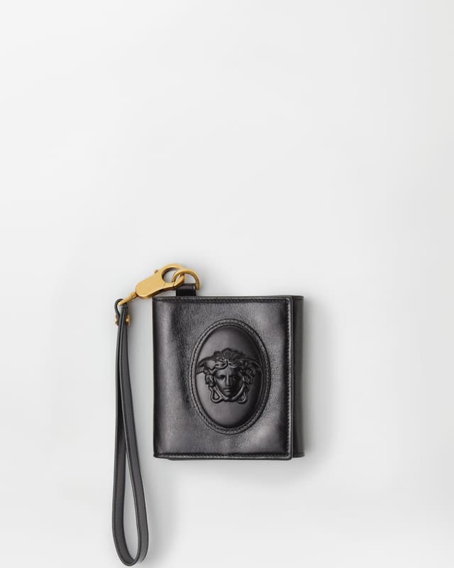 Versace roomy leather wallet