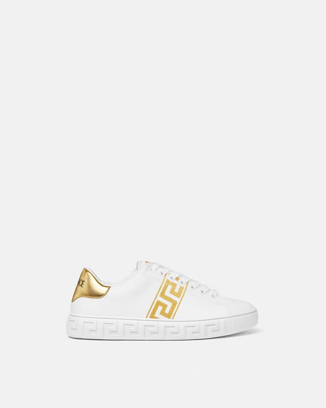 Versace greca embroidered nylon sneakers