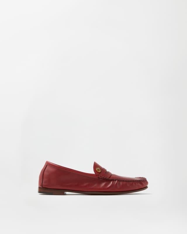 Versace guanto leather loafers