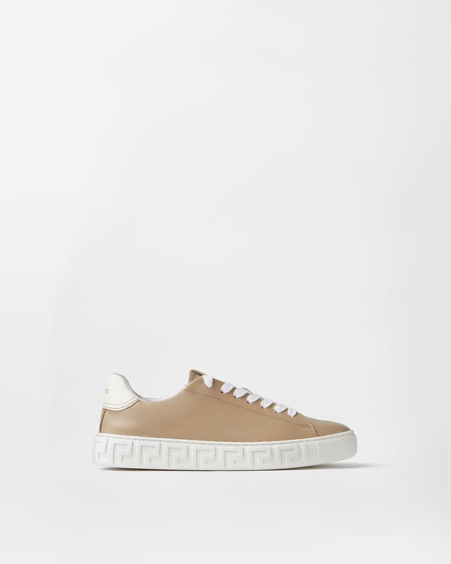 Versace greca leather sneakers