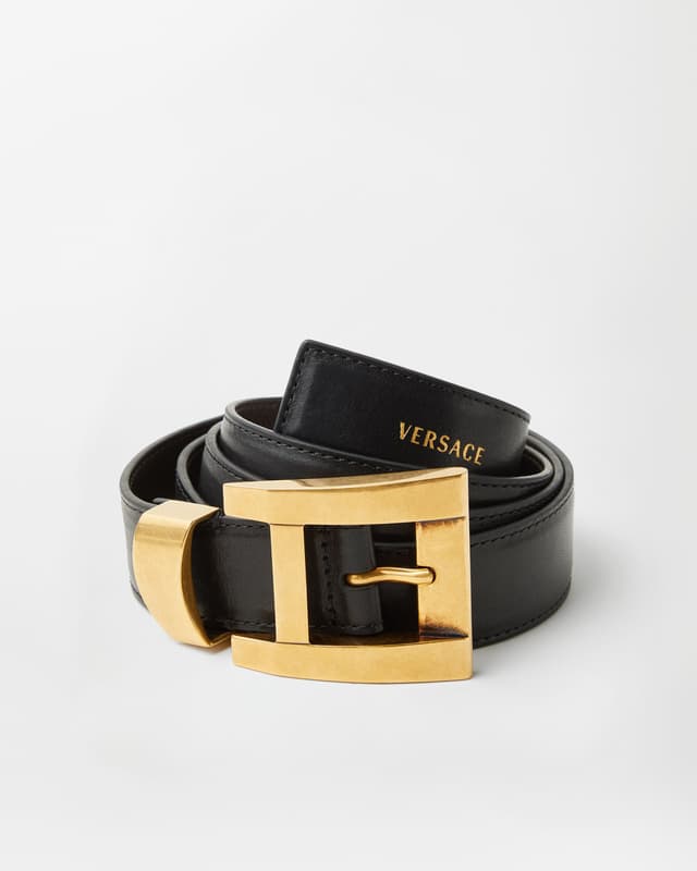 Versace leather belt 3 cm