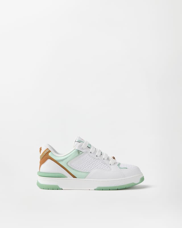 Versace biggie basket leather sneakers