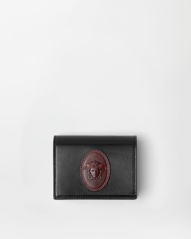 Versace roomy leather wallet