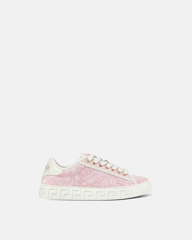 Versace greca jacquard canvas sneakers
