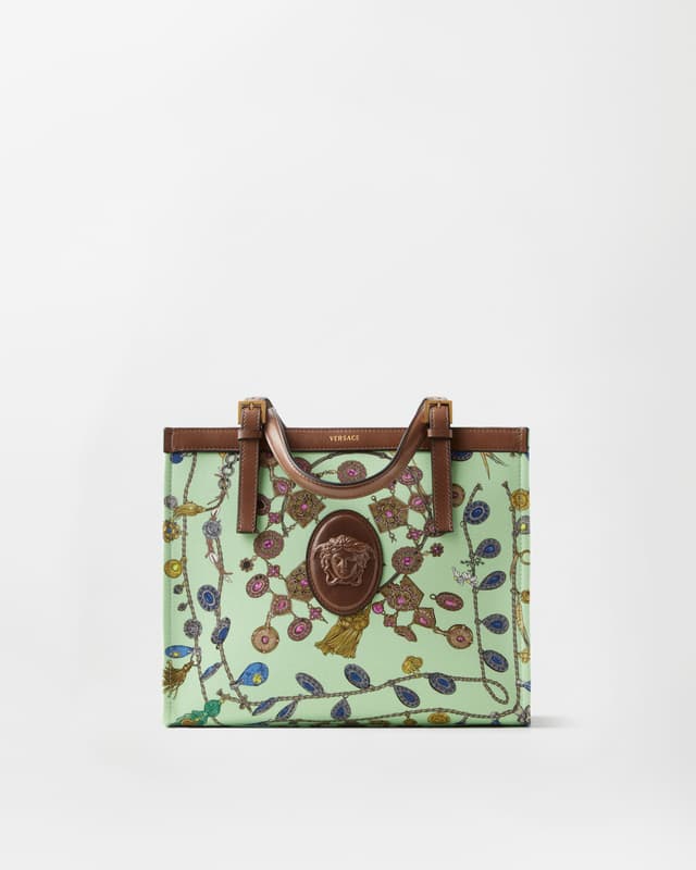 Versace riviere printed canvas tote