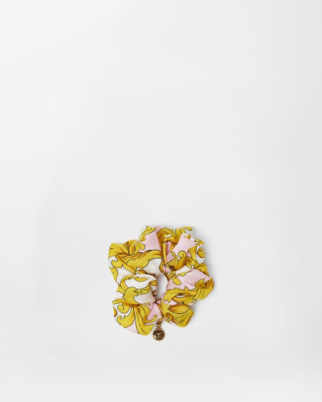 Versace printed silk scrunchie