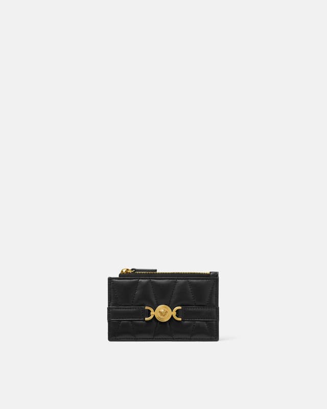 Versace medusa 95 quilted nappa card holder