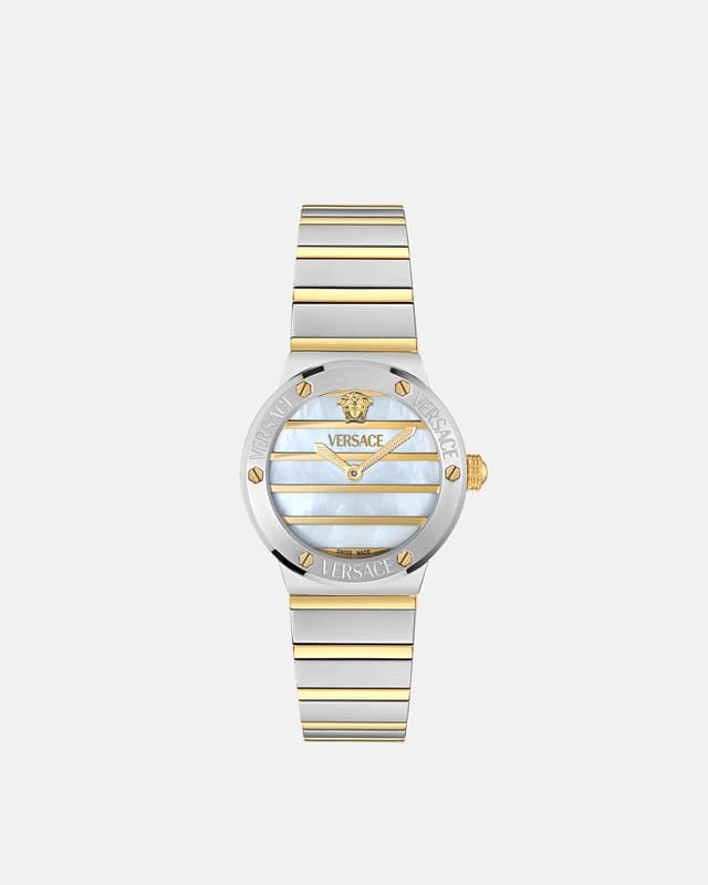 Versace greca logo pearl watch