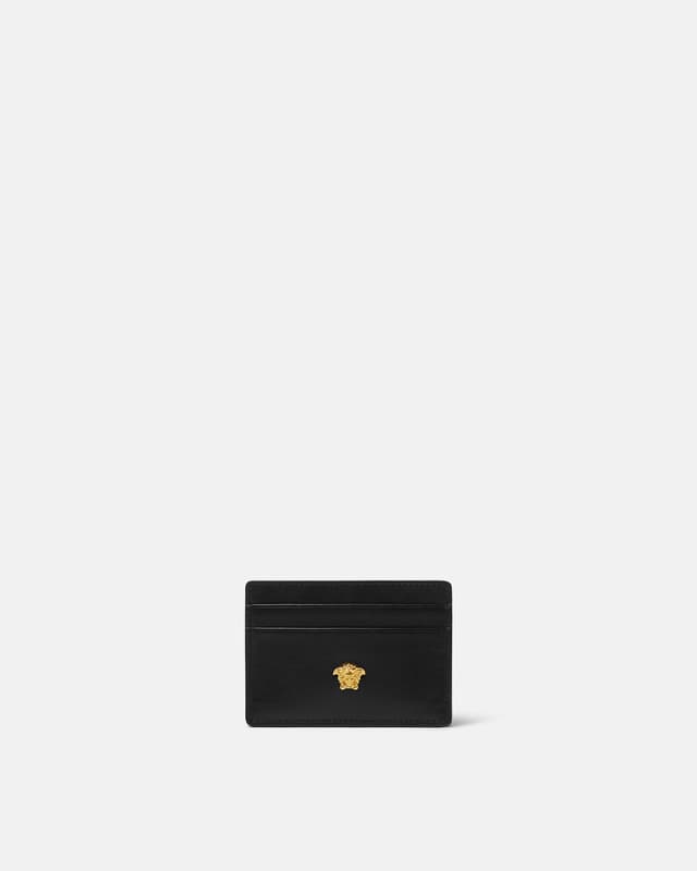Versace la medusa leather card holder