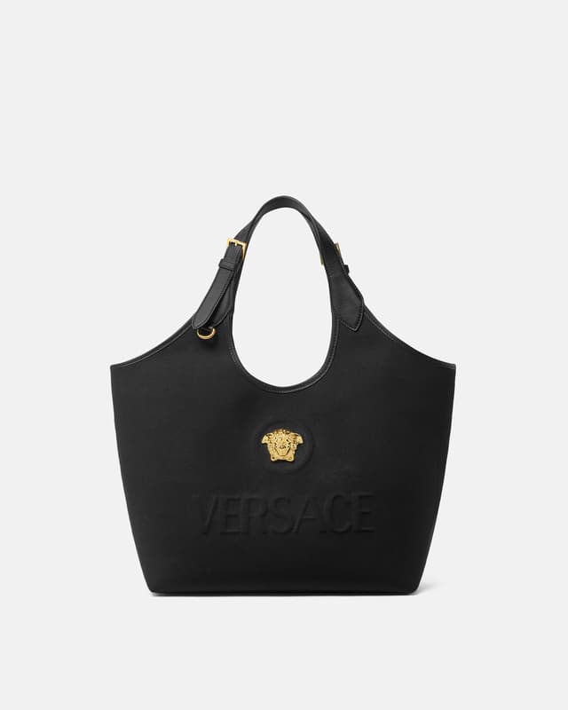 Versace la medusa canvas tote