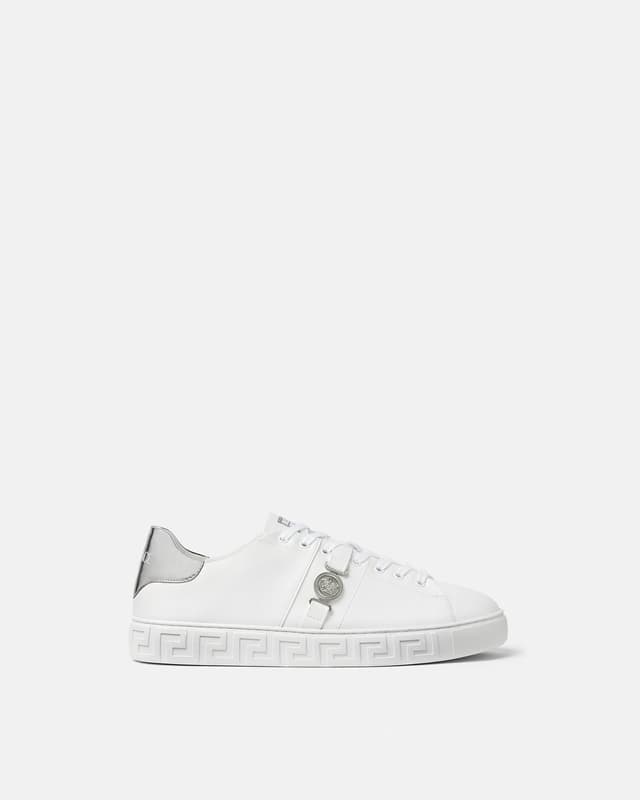 Versace greca leather sneakers