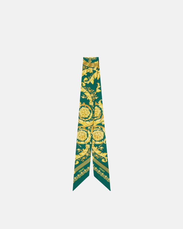 Versace printed silk twill ribbon