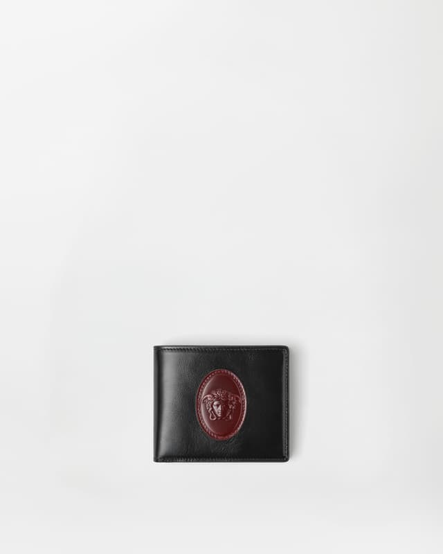 Versace roomy leather wallet