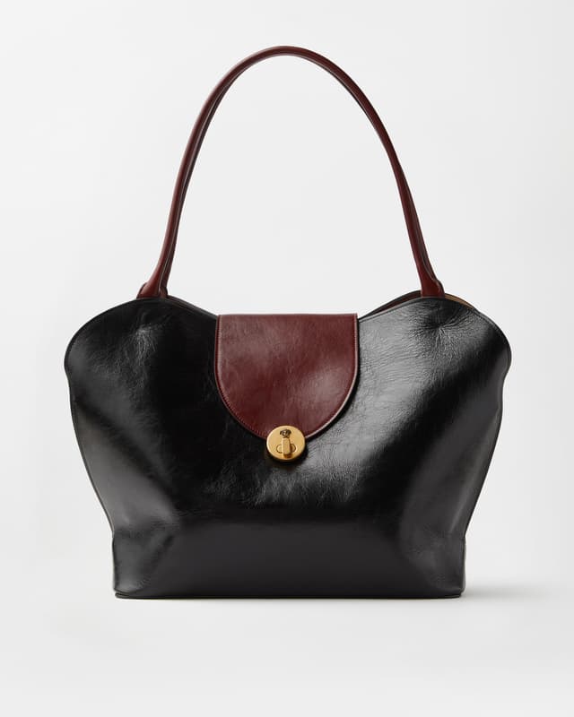 Versace vivian large leather shoulder bag