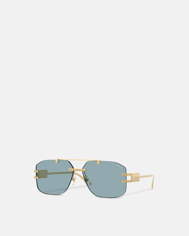 Versace damier plaque sunglasses