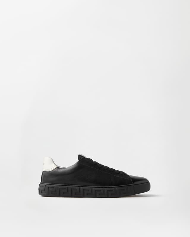 Versace greca leather sneakers