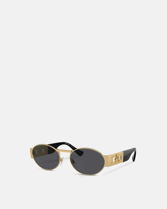 Versace medusa deco oval sunglasses