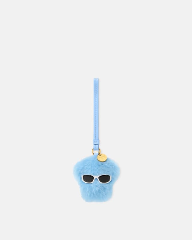 Versace medusa fluffy shearling charm